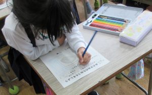 あさがおの種まき（1年生）